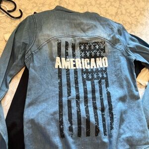 Americano Denim Shirt - Dutch Bros Vintage
